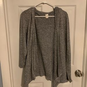 Gray cardigan